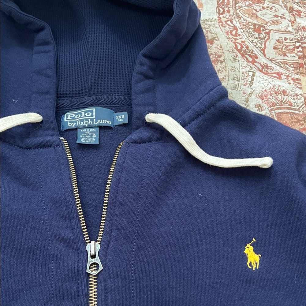 Polo by Ralph Lauren Navy Blue Hoodie 2XB